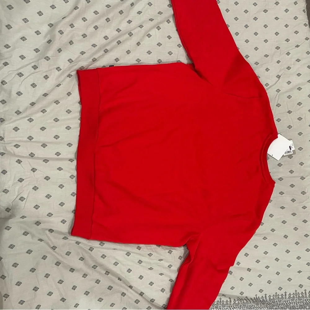 Puma Men Red Fleece Crewneck Sweatshirt